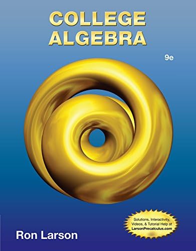 College Algebra: Larson, Ron: 9780357454091: Amazon.com: Books